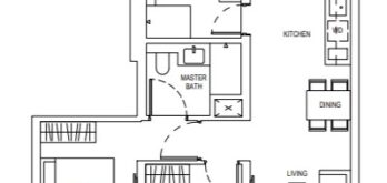 one-bernam-2-bedroom-with-study-floor-plan-type-bs1-singapore